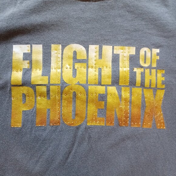 Y2K 2004 Team Fox Gear Flight of the Phoenix Gray Movie Promo T-Shirt Adult XL - Picture 3 of 10